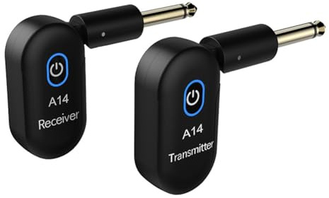 Pqahffowr Electric Guitar Wireless Transmitter Electric Blowpipe Transceiver Musical Instrument Accessories A14