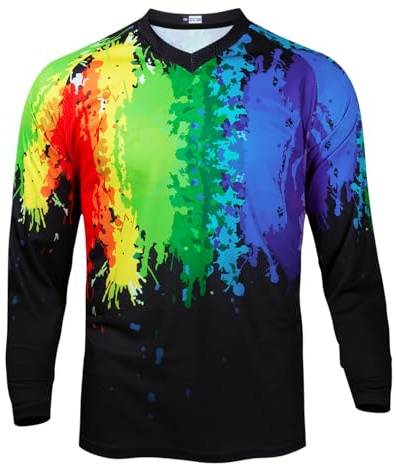 PSPORT Dirt Bike Jersey for Youth, Kids Motocross Shirt Long Sleeve Children Downhill Jerseys for Motorcycle