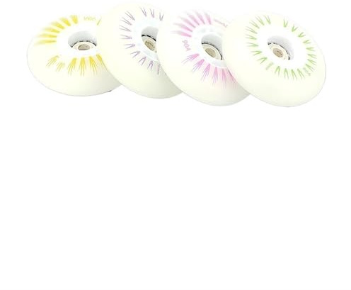 RUHTEUO 4 Stück Inline Flash Roller Rad 90A 60 mm 64 68 70 SEBA Skate PU Räder FüR Doppel Reihe Skating, Skateboard(4pc 70mm pink)