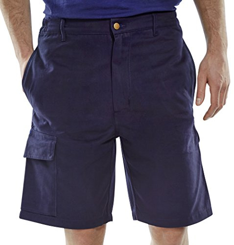 CARGO POCKET SHORTS NAVY BLUE 32
