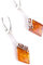 MyBernstein Bernstein Bernsteinohrhänger Viereck Cognac (Bernsteinschmuck 50091)