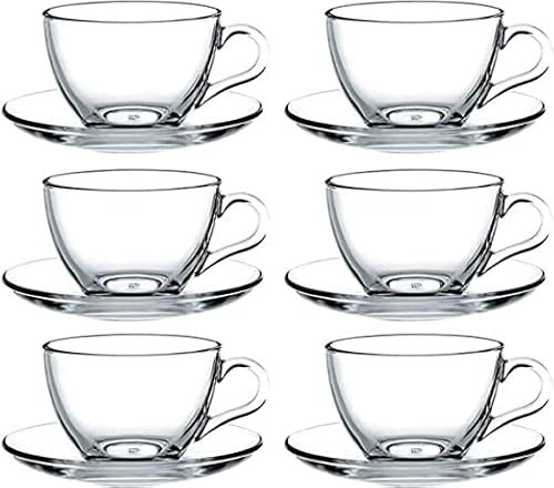 Pasabahce Basic Set Teeglas mit Unterteller