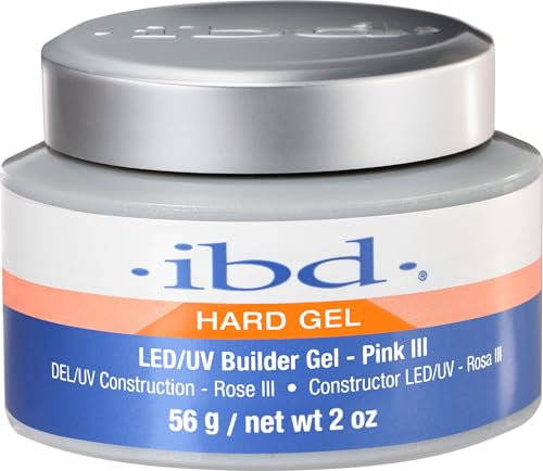 IBD Hard Gel – LED/UV Builder Gel Pink III, 1er Pack (1 x 56 g)