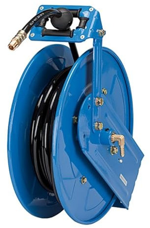 RIEGLER 113971-259/6021 Schlauchaufroller, Druckluft/Wasser, PU-Schl. ø10x6,5, Länge 20 m, 1Stk