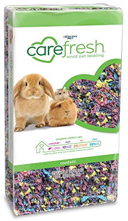 carefresh Dust-Free Confetti Natural Paper Small Pet Bedding with Odor Control, 10 L