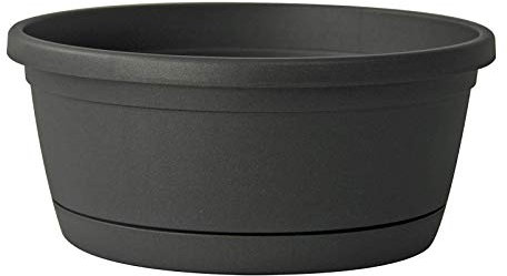 Euro 3 Plast Pflanzschale Libis inkl. Untersetzer, anthrazit