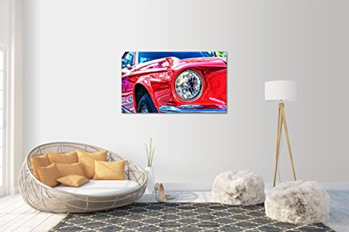 Wandtattoo Wandsticker Aufkleber Oldtimer V9 Grösse: 120 x 60 cm