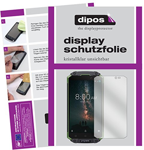 dipos I 2x Screen Protector compatible with Poptel P9000 Max Protection Films clear