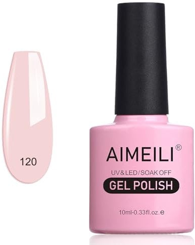 AIMEILI UV LED Gellack ablösbarer Gel Nagellack Gel Polish - Rosa Xhybrida (120) 10ml