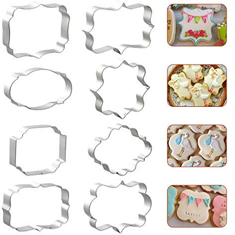 Ausstechformen für Plätzchen, für Geburtstag, Hochzeit, Babyparty, Kekse, Fondant, Dekorationen, 8 Stück