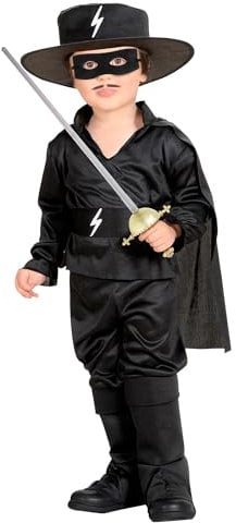 W WIDMANN MILANO Party Fashion - Costume da bambino bandito mascherato, eroe, costumi di carnevale