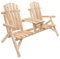 Green Spirit - Garten Sitz-Bank 'Timber' mit Tisch - aus FSC 100% Tannen-Holz zum selber bemalen, DIY - Garten-Möbel Set/Terrassen-Möbel/Balkon-Möbel