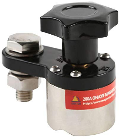 POHOVE 200A Magnetic Welding Ground Clamp, Grounding Magnet Connector, On/off Adjustable Magnetic Welding Ground Clamp Rare Earth Switchable Magnet Welding Holder