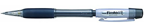 Pentel Fiesta II AX127W Lot de 12 Porte-mines corps noir/blanc nacré 0,7 mm