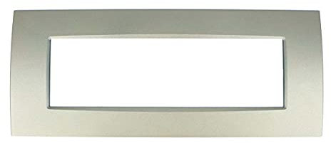 SANDASDON, Placca Slim Sottile 3M 4M 7M, Compatibile Con Bticino Living Light Air (7M Per 7 Moduli, Titanio)