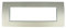 SANDASDON, Placca Slim Sottile 3M 4M 7M, Compatibile Con Bticino Living Light Air (7M Per 7 Moduli, Titanio)