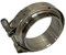 Boltza® Abrazadera de banda en V + bridas manguera completa de acero inoxidable extra turbo (60 mm)