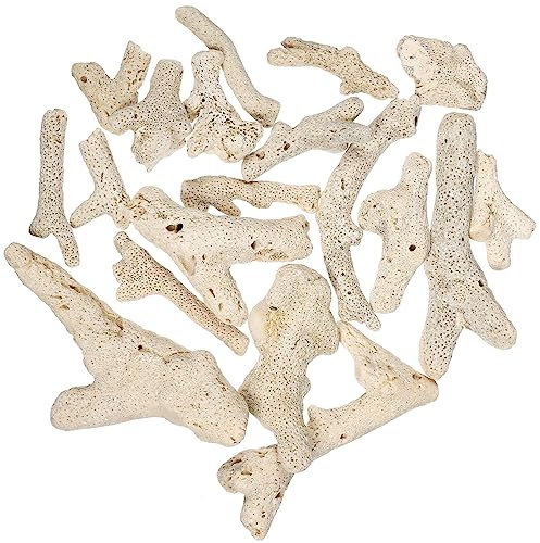 iplusmile Teichfilter Medien Kies Aquarium Koralle Knochen Sand - Aquarium Biologische Filter Haus Steine für Aquarium Teich Dekorationen Zubehör Aquarium Dekorativer Kies