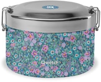 QWETCH - Nomad Bento Isotérmico - Giverny - Caja de Comida con compartimentos - 4h Caliente y 6h Frío - Sin BPA - Lunch box para oficina, viaje, camping, picnic