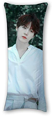 BTS Merchandise KPOP BTS Körperkissen, Samt-Dekor, personalisierte Kissenbezüge, doppelseitiger Druck, langes Körperkissen, C 45 x 45 cm