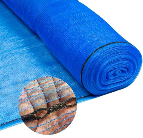 Gerüstschutznetz 3,07 x 50 m Staubnetz Gerüstschutznetz | Staubschutznetz | Abrissnetz | Gerüstnetz | 50 g/m² inkl. 100 Stück Kabelbinder | verschiedene Größen und Farben (3,07 x 50 m, Blau)