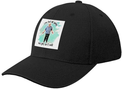 WVVCXCC Unisex und modisch Live Fast, Die Young - Danny DeVito Baseballmütze süße Mütze Mann Luxus Mann Mütze Papa Hut Männer Hüte Damen Sport Outdoor Geschenke