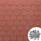 Tegole Canadesi per Copertura Tettoia per Esterno mq2,32 pz16 - Tegola Canadese Bituminosa Flessibile Chiodi inclusi - Tegole Bituminose per Copertura Tetto vari Colori (A008)