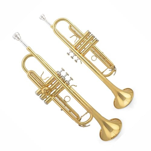 Trompeten Trompete B Flach Anfänger Band Lackiert Messing Erwachsene Profi Edelstahl Instrument Ton