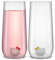 JoyJolt Hello Kitty & Mimmy 3D Icon Highball Gläser Set mit 2 Glas-Trinkgläsern, 396.9 g Kawaii hohe Gläser, Hello Kitty Glassware, Sanrio Hello Kitty Stuff für Erwachsene