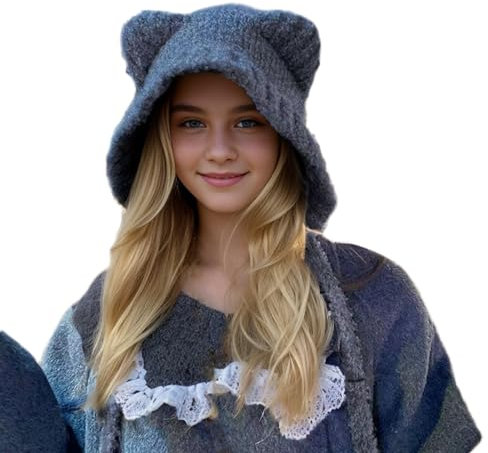 Saingace Lustige WintermüTze Slouchy Muetze Hat Scarf Gloves Set Women Schal Mit ReißVerschluss Handschuhe Winter Kamel WintermüTzen FüR MäNner Wintermuetze Damen Mit Ohrenschutz