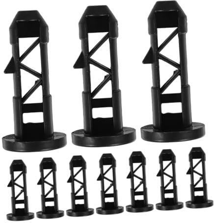 Cabilock 10pcs Trash Can Latch Wheelie Bin Lid Hinge Pins Plastic Connecting Pins for Outdoor Garbage Can Trash Cart Parts