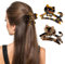 Pinces à Cheveux, épingle à Cheveux Chat, Petites Pinces à Cheveux pour Femme, Pinces à Cheveux Rectangulaires pour Cheveux Carrées pour Cheveux pour Femme (imprimé léopard)