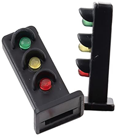 SHINEOFI 2st Modellbahn Lichter Modelleisenbahn Sandtisch Baumaterial Landschaftslichtornamente Auto-innenbeleuchtung Bausatz Eisenbahnlampenmodell Ampel Am Zebrastreifen Signal Abs