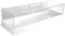 MagiDeal Bakery Pastry Display Case Rectangular Cake Tray with Clear Lid Acrylic Serving Tray Dessert Holder Tray for Birthday Store, White