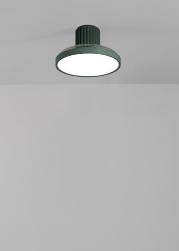 CREATE / WIND CLEAR SCULPT/Ventilador de techo con luz con mando verde sage / 40W, Silencioso, 6 velocidades, Ø132 cm, aspas retráctiles, programable, función verano-invierno, luz led 3 temperaturas