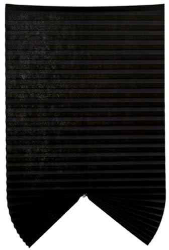 Persianas Autoadhesivas de Tela no Tejida de 61 x 140 cm sin Taladro con Clip para Ventanas Color Negro