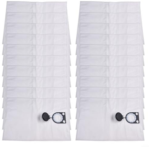 Fauhapyway Lot de 20 sacs à poussière de rechange en tissu non tissé pour aspirateur Bosch GAS 15HP GAS 15 PS