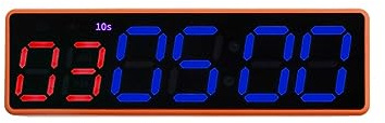 Timer Sport, Minuterie de Gymnastique minuterie d'intervalle entraînement Fitness Horloge Compte à rebours/Haut/chronomètre magnétique et USB Rechargeable 4 Types for Outils de Sport(D)