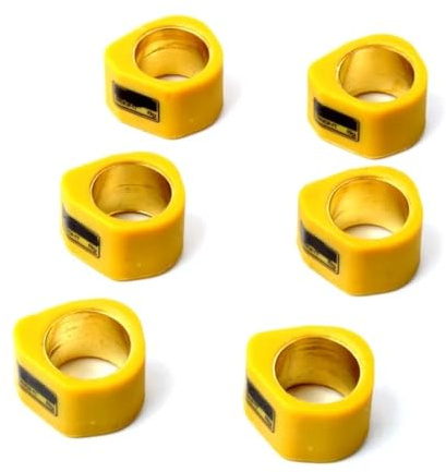 6PC Racing Variator Roller Gewichte 20x15mm 8g 10g 13g 15g 19g for Kymco Yager125 Motor Spaer 125 Dink Klassische 200(20x15mm 8g)