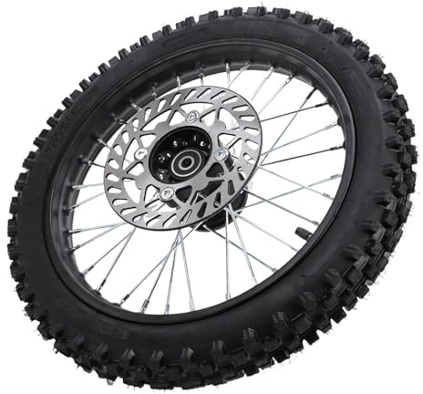 Aramox 14 in Dirt Bike Vorderreifen Felge Reifen Assembly 60/100-14 2.5-14 Reifen Schlauch 12mm Achse mit 190mm Bremsscheibe für 110mL 125mL 140mL 150mL 160mL Offroad Motorräder