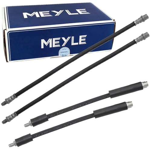 4x Meyle Bremsschlauch vorne + hinten | 014 042 0009 + 014 042 0016 für C+e-Klasse W202 W203 W210 Clk