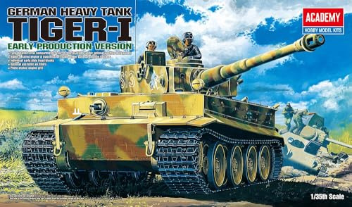ACADEMY 1/35 Model kit Tiger I Early Version AC13239 Tank w Interior
