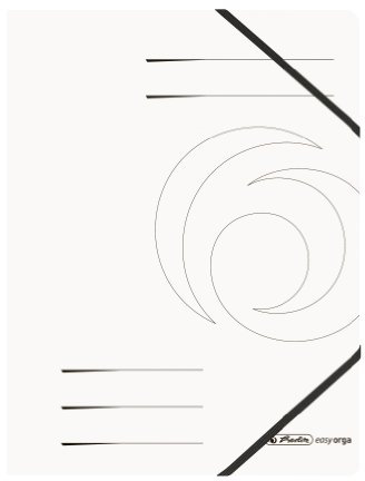 herlitz 11159647 Eckspanner Quality, A4, weiss, 5 Stück