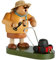 KWO Olbernhau 21582 Räuchermännchen Hobby-Gärtner, 18 cm