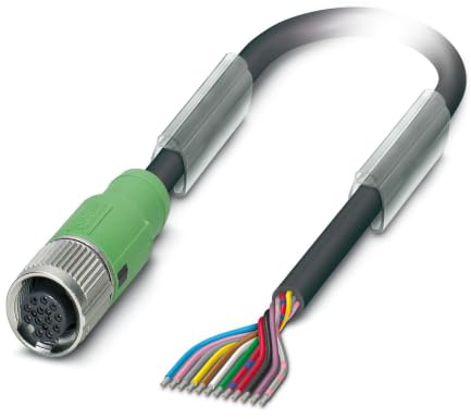 Phoenix Contact SAC-12P- 3, 12-polig Sensor-Betätigungselementkabel, M12 Buchse 12 / Nicht abgeschlossen Nicht
