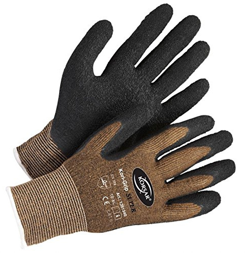 Montagehandschuhe Transporthandschuhe Kori-Grip Super braun-schwarz - Größe 8
