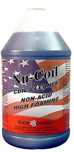 Quality Chemical Nu-Coil Professional Grade Concentrated/Air Conditioner Alkaline Condenser Coil Cleaner for AC Unit/AC Coil Cleaner 1 Gallon (128 oz)
