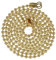 Brass Ball Chain Extension with Connectors for Ceiling Light Pull Switch - 800mm/80cm/31 Length, 3.5mm Ball Dia. - can Also be Used for Ceiling Fan
