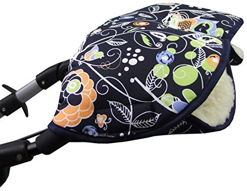 BAMBINIWELT universaler Muff Handwärmer Handschuhe für Kinderwagen Buggy Jogger mit Wolle EULEN ($8) XX