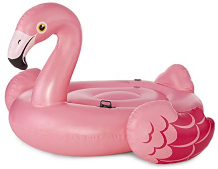 Intex Mega Flamingo, Inflatable Island, 86in X 83in X 53.5in, Pink, Mega Float (56288EP)